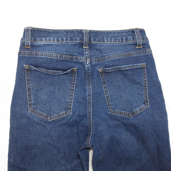 HARPER womens JEANS straight HiGH RISE frayed CROPPED ankle SIZE 27 - Picture 9 of 10